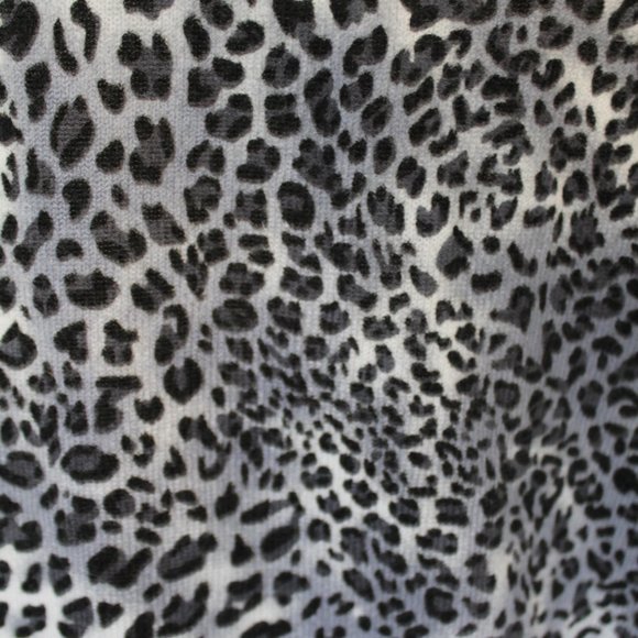 Evan-Picone Leopard Print Button-Front Cadigan Sweater - Picture 4 of 6